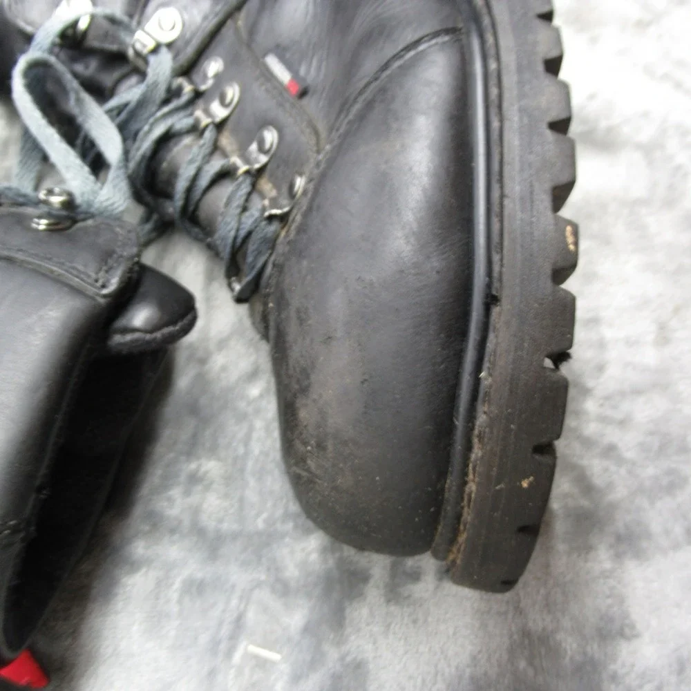 Red Wing Work Boots Mens‎ 10 D Black 971 Leather Waterproof Steel Toe Lace-Up